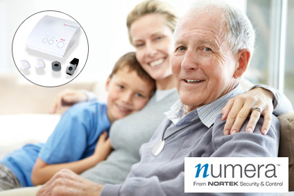 Numera Personal Safety products helping senior homeowner.